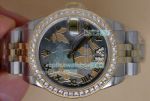 Replica Rolex Datejust Maple Leaf Flower Dial 2-Tone Case Watch